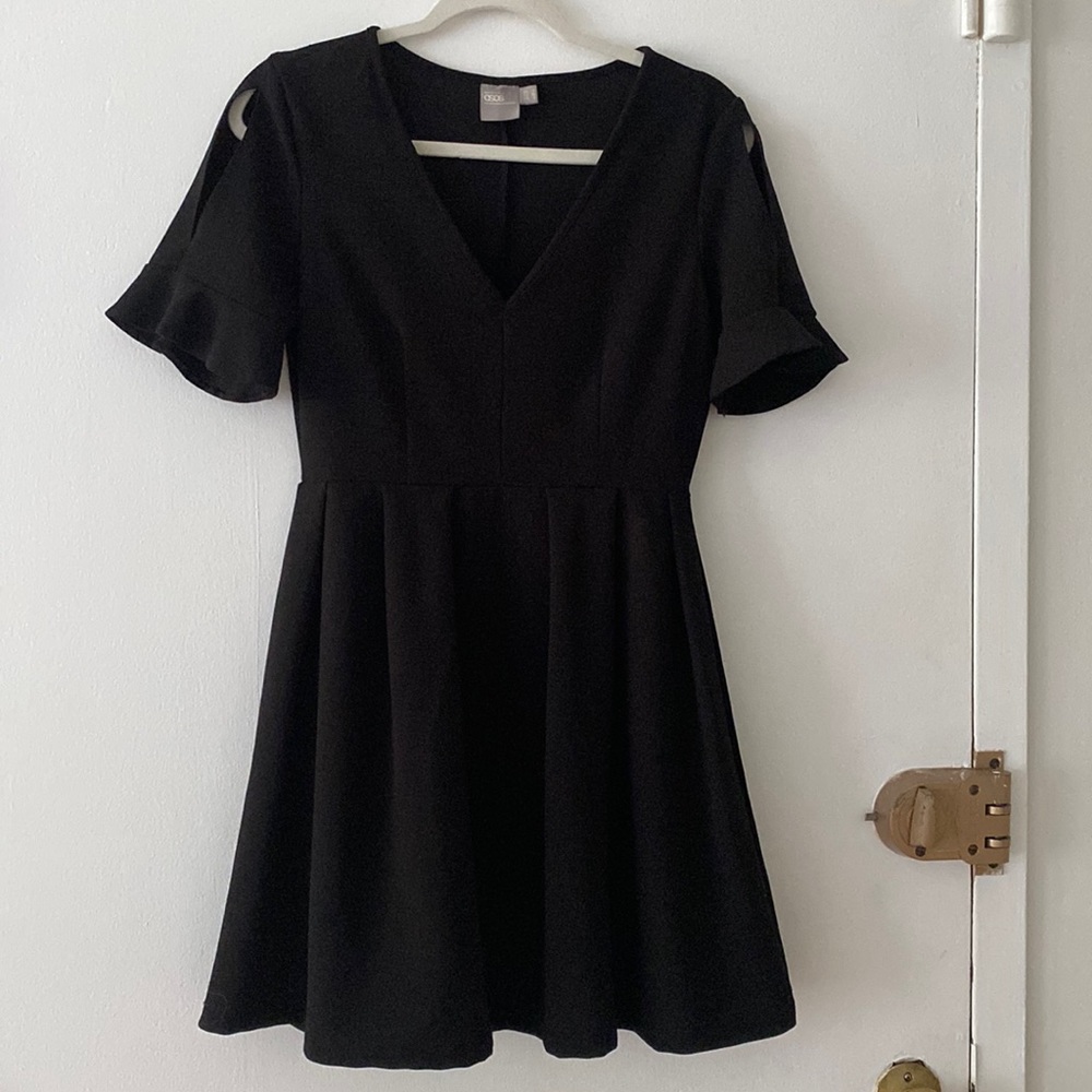 Black mini dress
